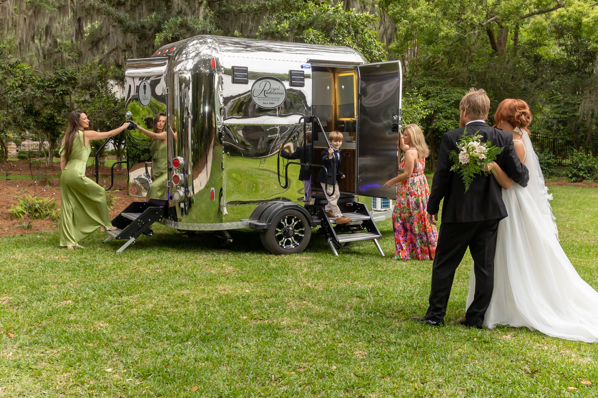 Royal Restrooms at a Wedding