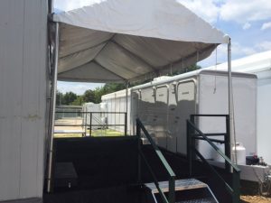 Historical Major League Baseball Game showers and restrooms